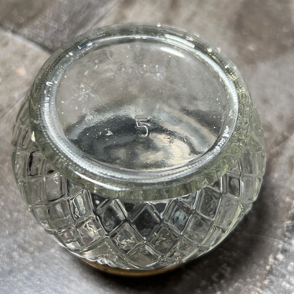 Vintage Avon 5oz. Skin moisture Cream Softener silver Lid Antique Jar- Empty - Picture 5 of 5